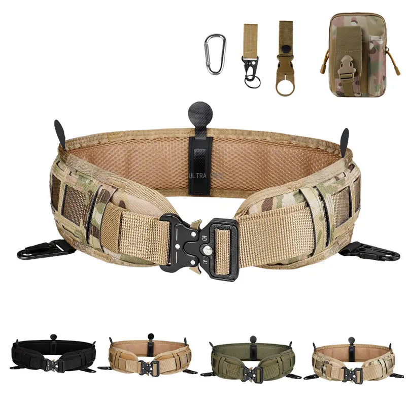 

Airsoft Belt Tactical Military Sports Waist Belts Molle Paintball War Game Shooting Quick-release Girdle Hunting Accessories