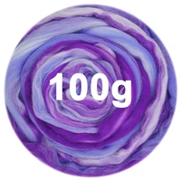 needle mixed wool 100g merino blended roving wool for felting kit hand dyed wool materials for needlework no 20