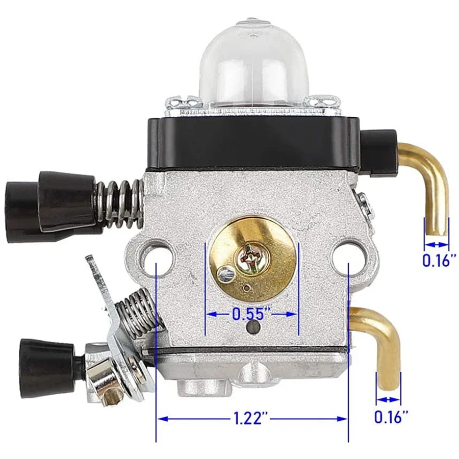 Фото Для STIHL FS55 FS55R FS38 FS45 FS46 KM55 HL45 FS45L FS45C FS46C FS55C FS55RC карбюратор струнный триммер пожиратель сорняков №3