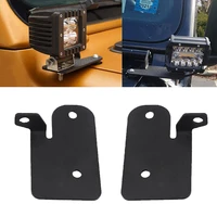 windshield hinge cube work led light mount brackets driving pods spotlights holder for jeep wrangler jl jlu gladiator jt