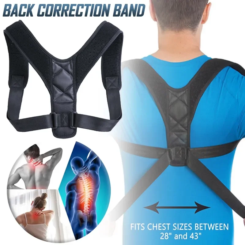 

Posture Lumbar Posture Adjustable Back Humpback Support Correction Belt Shoulder Corrector Upper Corrector Clavicle Unisex