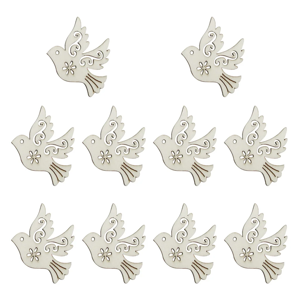 

10pcs Diy Crafts Accessories Home Decoration Hanging Ornaments Unfinished Tags Blank Pieces Hanging Embellishments