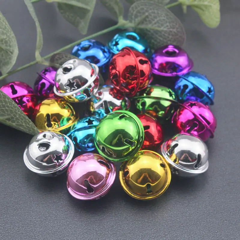 

10Pcs 24mm Metal Beads Jingle Bell Christmas Party Wedding Decoration Pendant DIY Handmade Make Earrings Accessories Material
