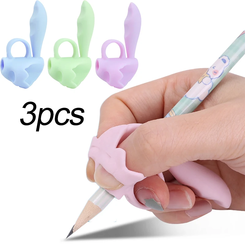

1/2/3 шт., детский силиконовый держатель для карандашей