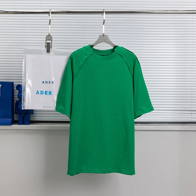 

Wash Tag Patchwork Blank Simple Design Men Women Summer Ader Error T-shirt