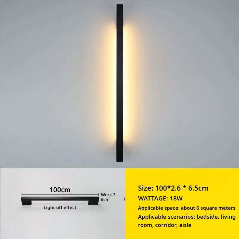 

Минималистичное длинное дневное освещение, для гостиной, спальни, прикроватного столика, лестницы, прихожей, атмосферы, Настенные светильники с дверными ручками, украшение для дома