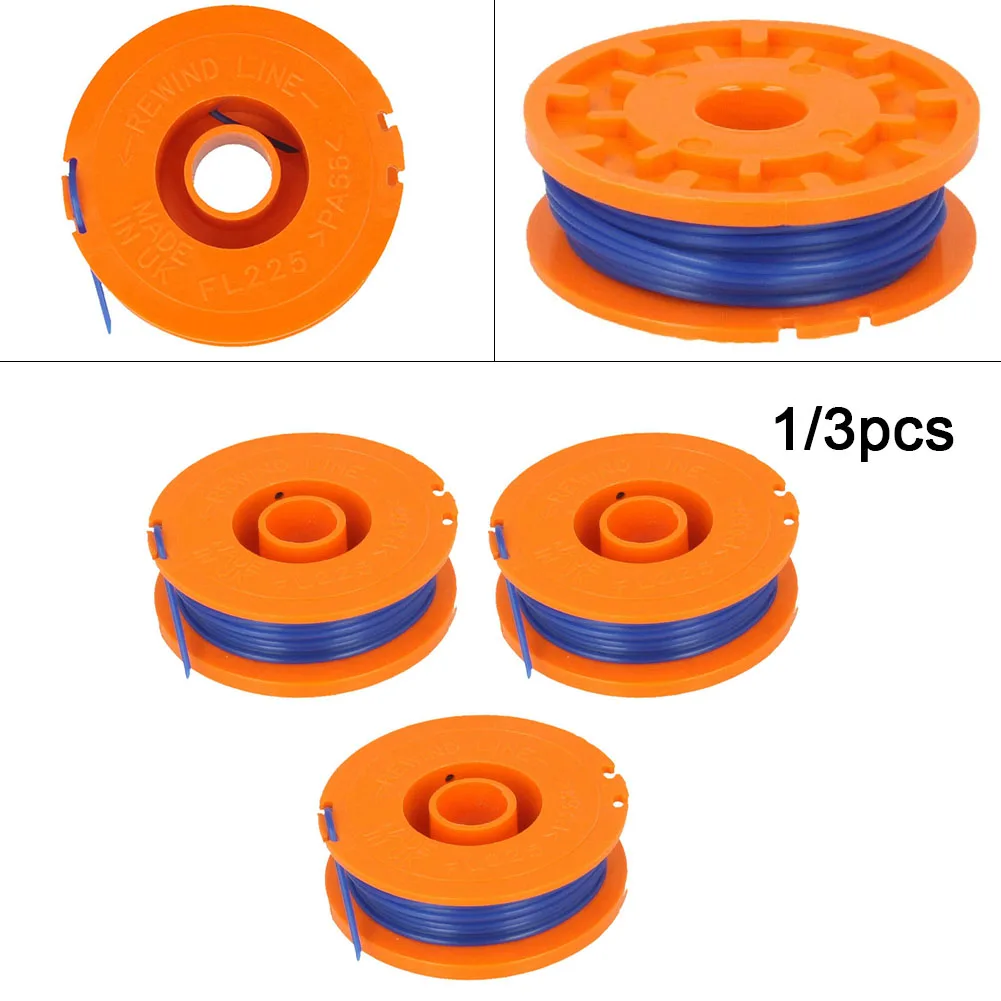 

1/3Pcs Spools With 10m*1.5mm Trimmer Line FL225 Single Feed Models For Flymo Cordless CT250 CT250X Spool & Line Single Line Part