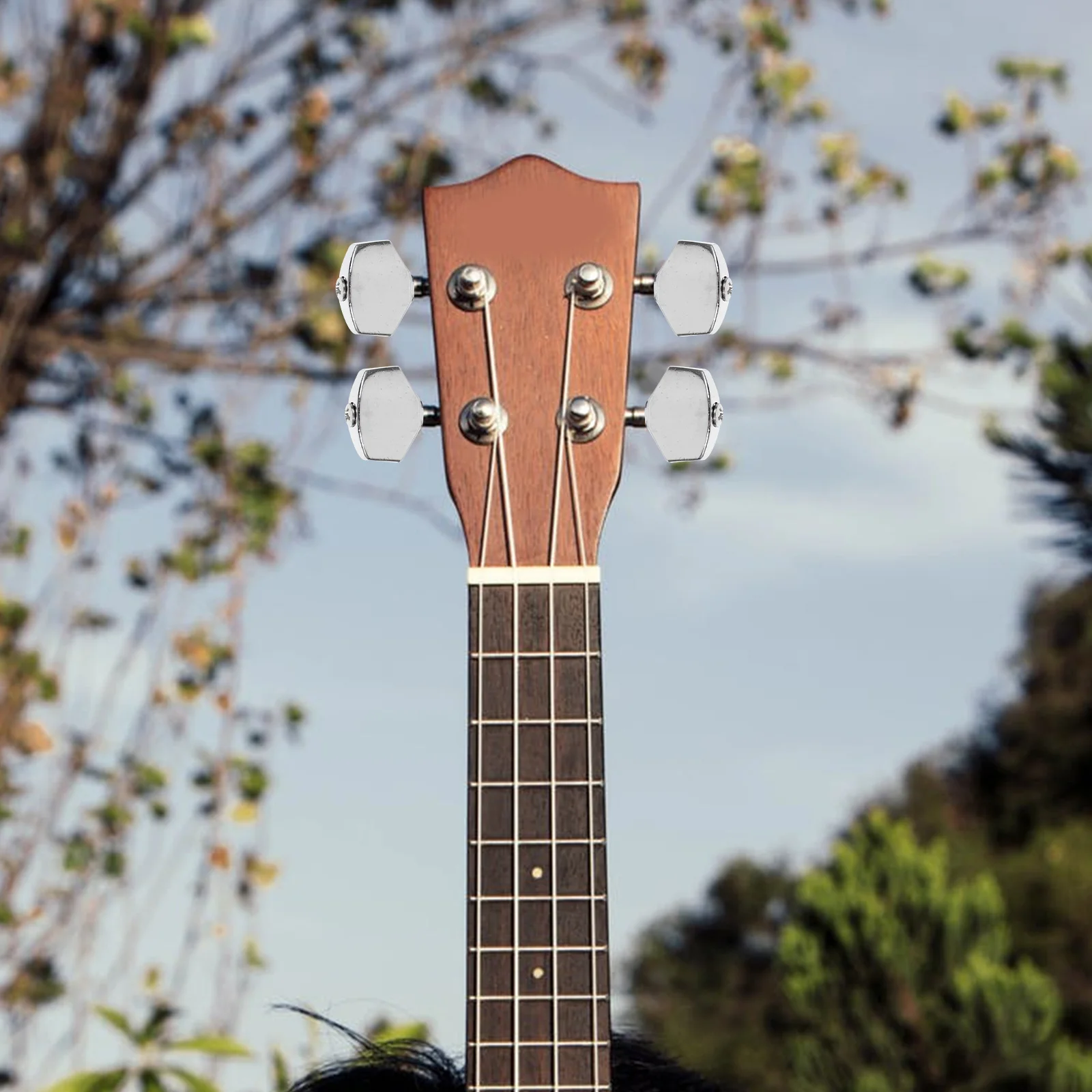 6 комплектов струн блокирующие рукоятки Гитарные тюнеры крышки Акустическая