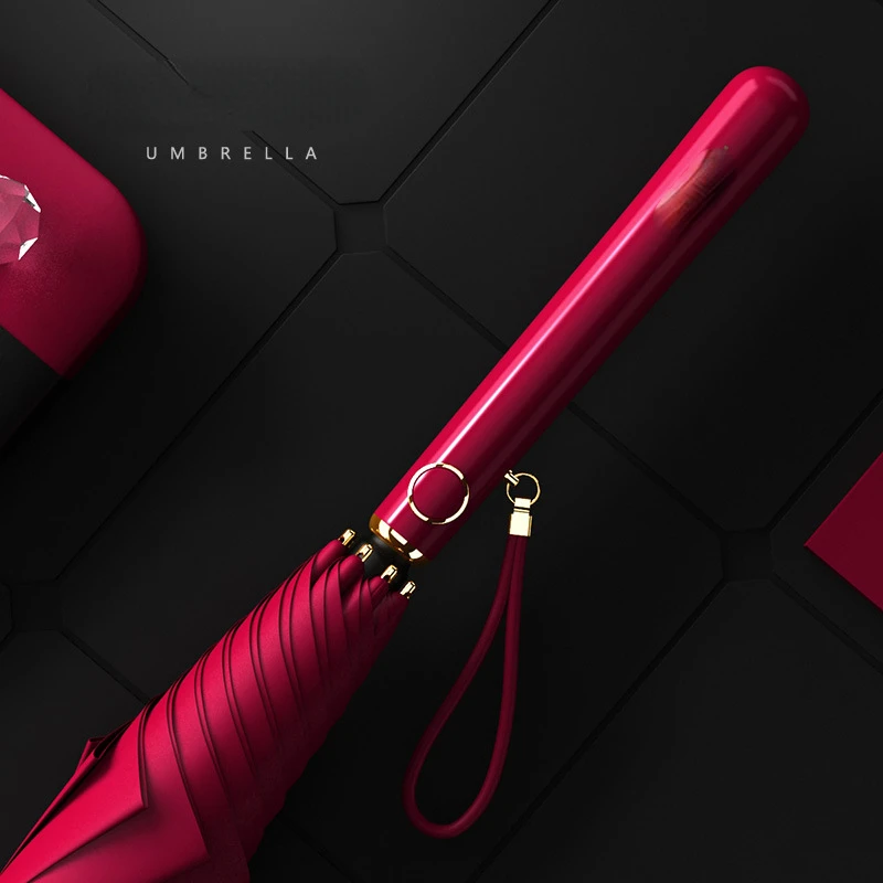 

Fully Automatic Long Handle Large Umbrella 130cm Wind and Water Resistant Windproof Strong Carbon Umbrella guarda chuva 큰우산