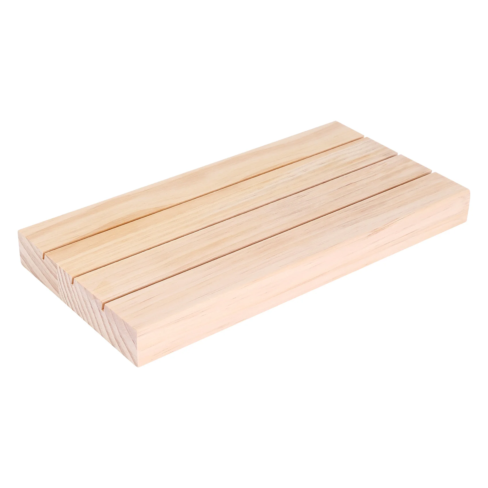 

Solid Wood Earrings Jewelry Display Props Card 3 Slot Plate Jewelry Display Earrings Shelf Storage Jewelry Rack