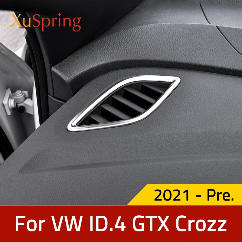 

Car Dashboard A Pillar Air Outlet Vent Trim Frame Stickers for VW Volkswagen ID.4 ID4 GTX Crozz 2021 2022 Styling Accessories