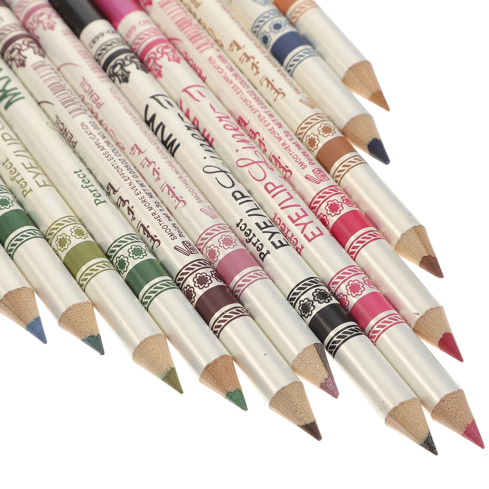 

12 Pcs Eyeshadow Glitter Pearl Light Eyeliner Pen for Big Eye Makeup Shades