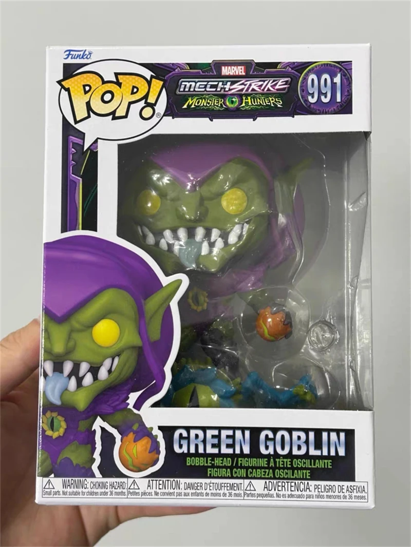Фигурка Funko Pop Mech Strike Monster Hunters игрушки куклы зеленый гоблин # 991 виниловая фигурка