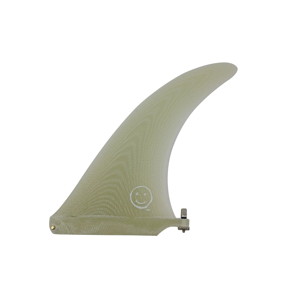 Upsurf Longboard Fins VOLAN fiberglass 9/9.5/10 inch Length Surf Fin green color Fin Surfboard Fin 9/9.5/10 inch Length