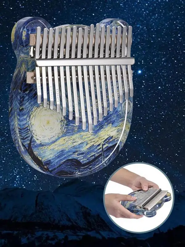 

Kalimba большой палец пианино 17 клавиш Marimba Музыкальные инструменты рождественские подарки для детей взрослых подарок на день Святого Валенти...
