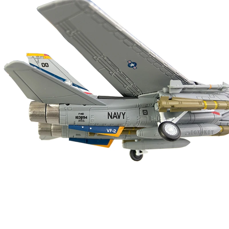 Масштабная модель военного самолета F-14D Tomcat (F-14 Bounty Hunter) США, 1:100, готовая коллекционная модель из литого металла, украшение (art.: 3920dae0cc24d) - 3920dae0cc24d