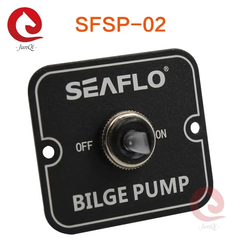 Фото Seaflo DC12V 24V Панель переключателей морского автофургона SFSP-02 Трюмный насос Алюминиевый переключатель 2-сторонняя панель управления №3