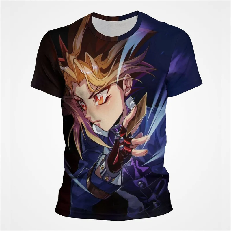 

Yu Gi Oh 3D Print T Shirts For Men Funny Anime Clothes Summer Casual Crew Neck Male Short Sleeve Shirt Boys Girls Tees Tops