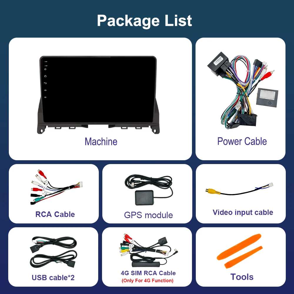 Автомобильный мультимедийный радио-видеоплеер с ОС Android для Mercedes Benz C Class 3 W204 S204