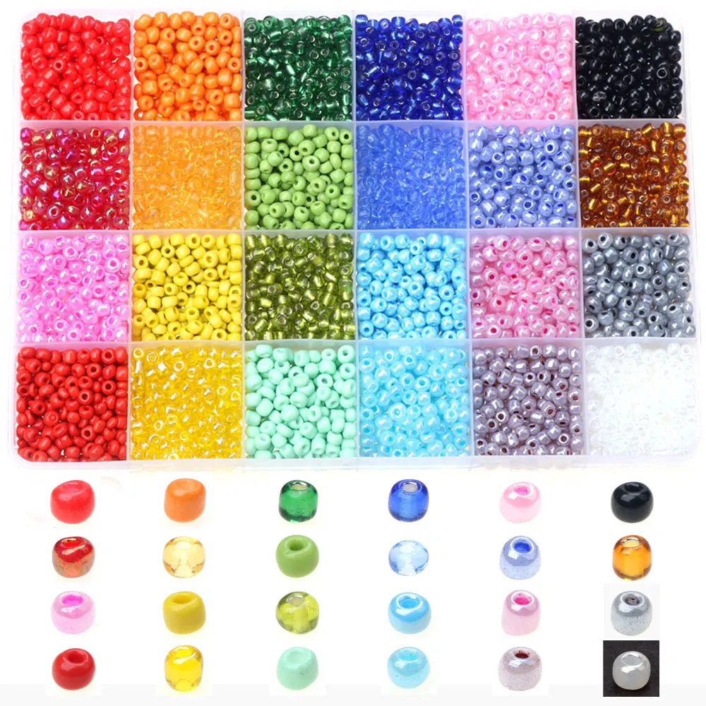 2 мм/4 мм бисер набор конфетных радужных цветов мини бусины набор маленькие бусины для рукоделия ожерелье браслет серьги ювелирное изделие