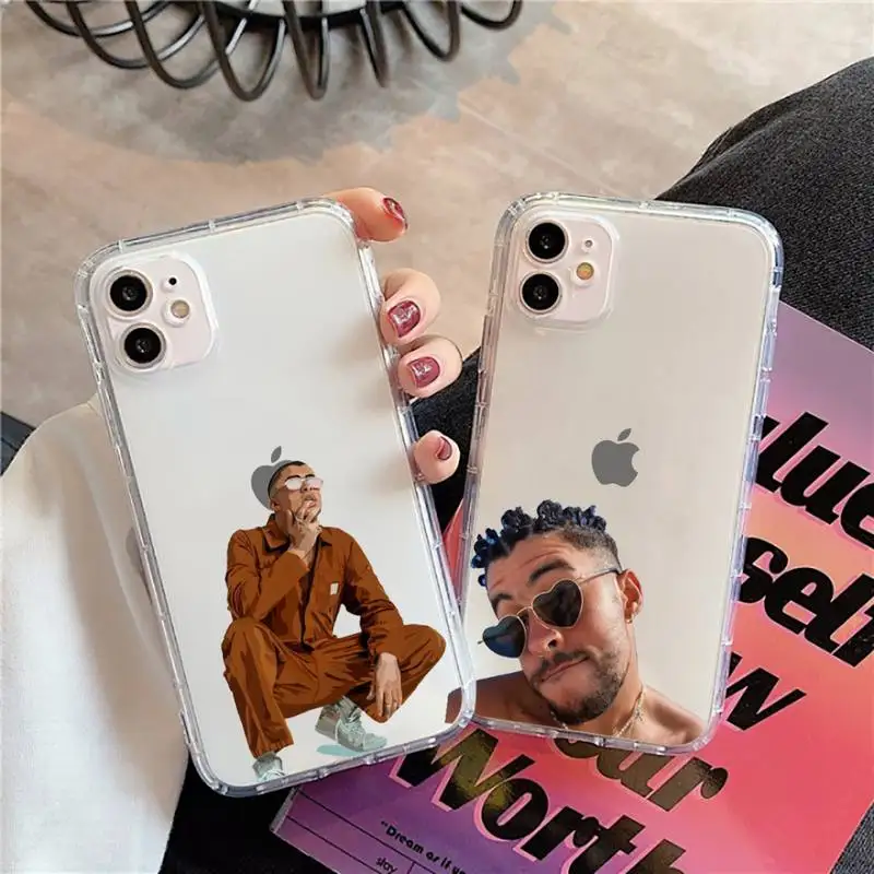 

Yo Perreo Sola Bad Bunny Maluma Phone Case Transparent for Clear iPhone 11 12 mini pro 8 7 6 6S XS MAX Plus X 5S SE 2020 XR