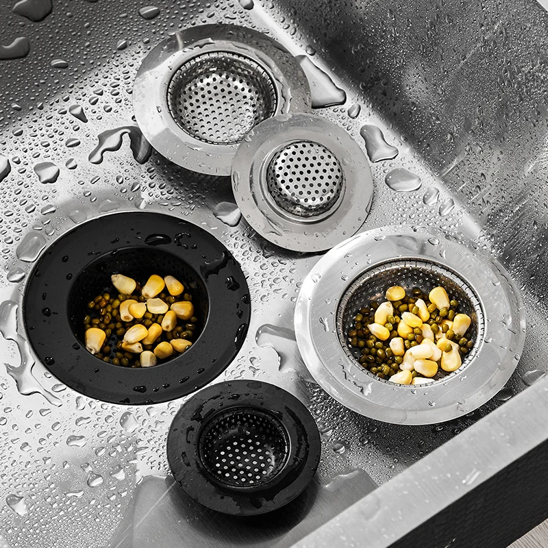 

Kitchen Metal Sink Filter Trap Stainless Steel Mesh Strainer Food Slag Drainer Bathroom Shower Floor Drain Hair Catcher Stopper