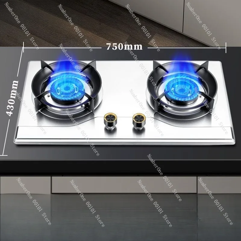 Газовая плита с двумя конфорками High Flame, панель из нержавеющей стали, встраиваемаяотдельностоящая, для кухонной столешницы, природный газ, с таймером (art.: 3920d8aa7b790) - 3920d8aa7b790