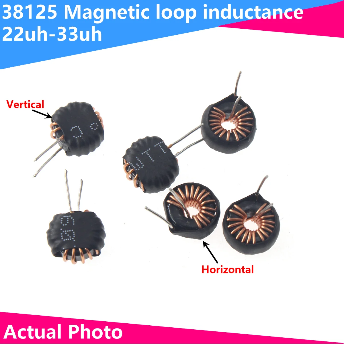 10 шт. железный кремниевый алюминиевый магнитный кольцевой индуктор 38125 22uH 33uH
