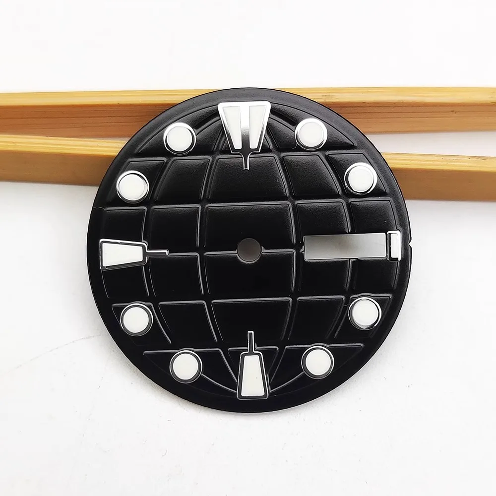 НОВЫЙ ЦИФЕРБЛАТ 28 5 мм имеет черный циферблат для калибра NH36/4r36