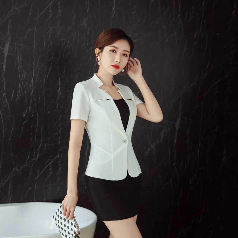 Женская рабочая одежда рубашка костюм с короткой юбкой для отеля официанта
