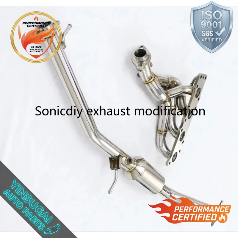 Фото Высококачественный выпускной коллектор Sonicdiy из нержавеющей стали SS304 для Suzuki Jimny 2007-2021, гоночная модификация №3