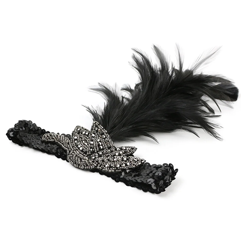 

Hair Accessories 1920s Headbands Women Beaded Flapper Roaring Headpiece Women's