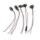 Т-образный I-образный держатель для аккумулятора 9 В, зажим-Соединитель с кабелем 6,51015 см, свинцовый шнур 6F2 2, зажим для аккумулятора