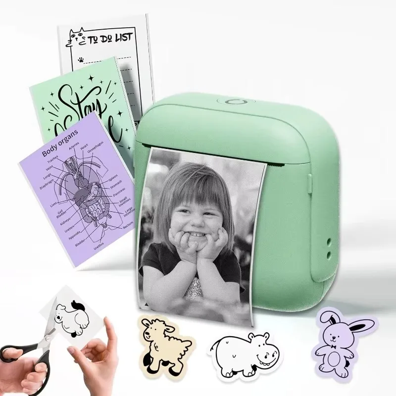 Мини-термопринтер этикеток портативный цифровой фотопринтер компактный принтер