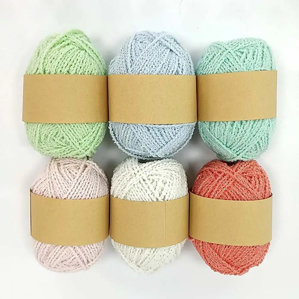 

Sewing Accessories Handmade Polyester Knitting Wool Weave Hand Knitted Knitting Glow In The Dark Luminous Chunky Yarn