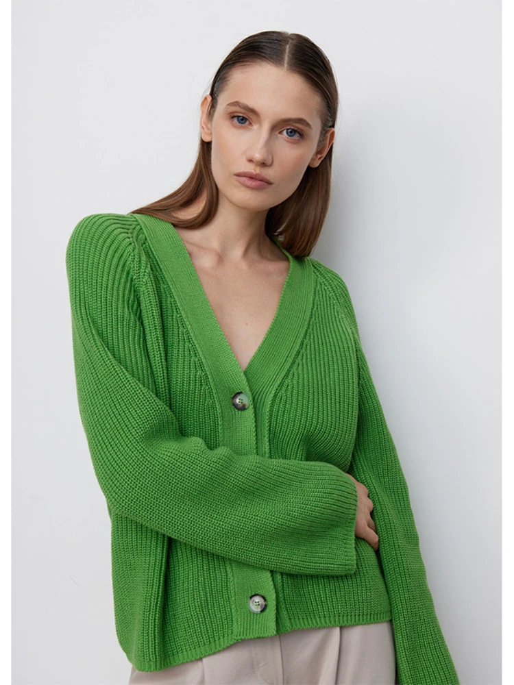 

Женский трикотажный свитер с V-образным вырезом, Осень-зима 2022