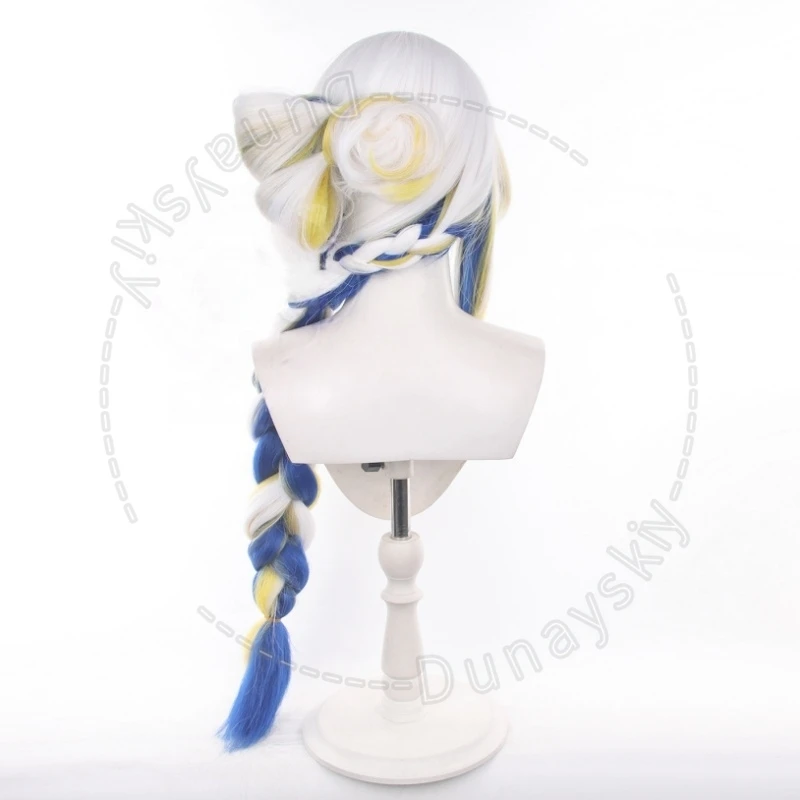 Парик для косплея Arknights Shu Lunar New Year Limited Edition с длинной кружевной передней прядью, сеткой-розой и термостойким волокном (art.: 3920d8f0795cd) - 3920d8f0795cd