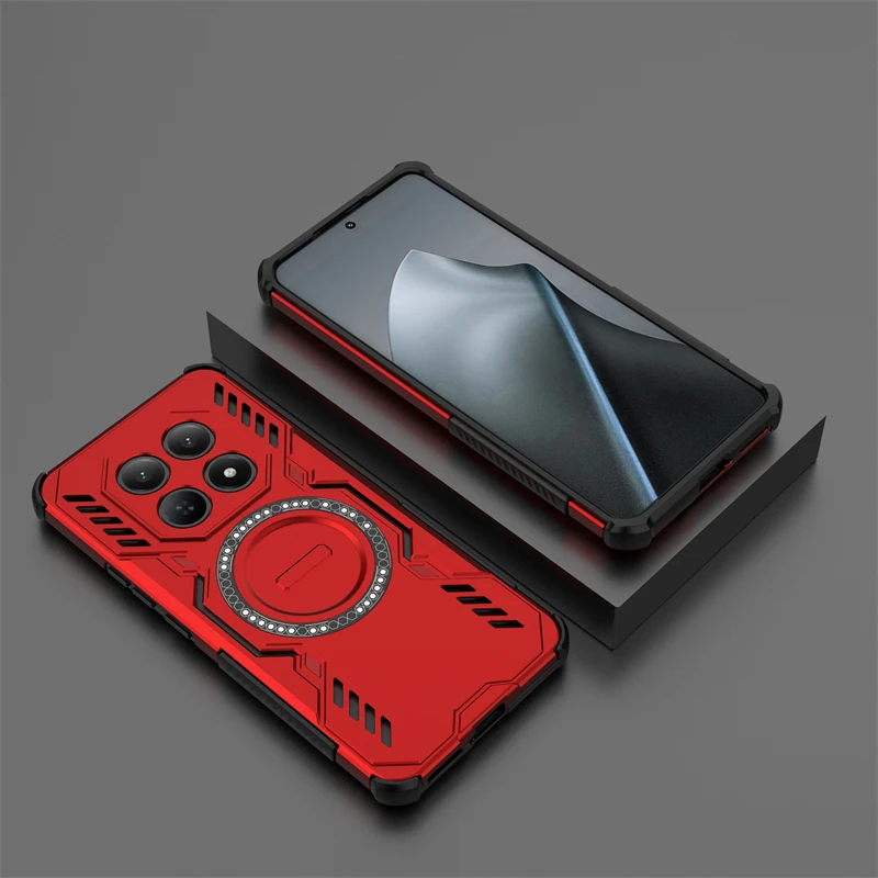 Противоударный чехол для Redmi Note 15 4G с магнитной адсорбцией и поддержкой беспроводной зарядки, задняя крышка для Redmi Note 15, чехол для Redmi Note 15 4G (art.: 3920da4939f8f) - 3920da4939f8f