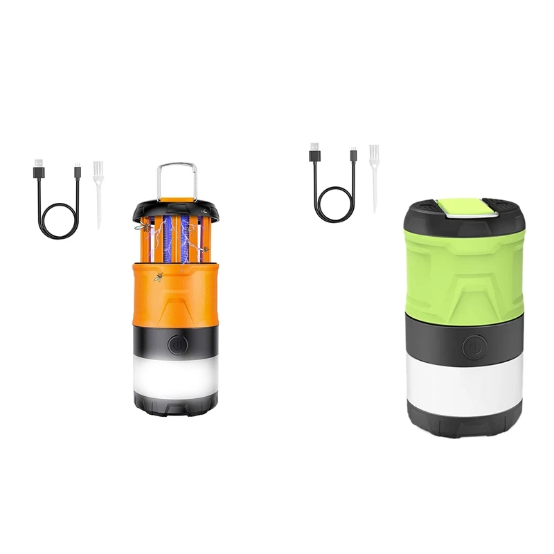 

LED Camping Lantern With Bug Zapper Outdoor,Rechargeable Camping Lantern Flashlights,3 Light Modes Camping Lights