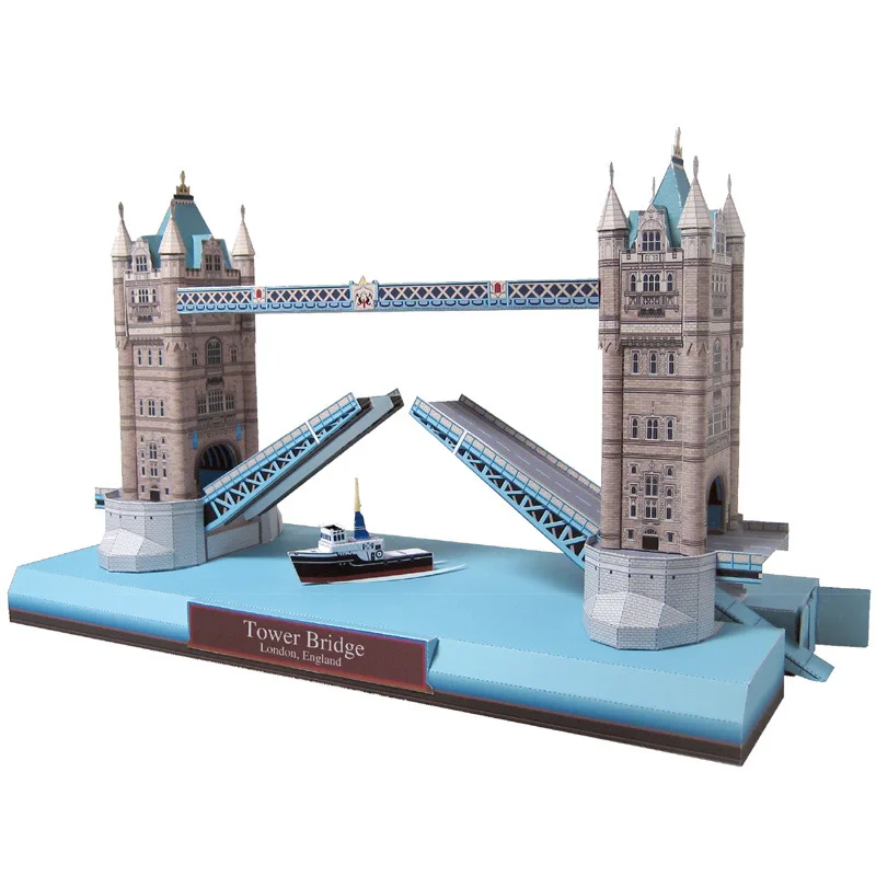 

25cm animal model U.K. Thames Bridge Animal Sculpture Papercraft bedroom Living Room handmade DIY Geometric origami model