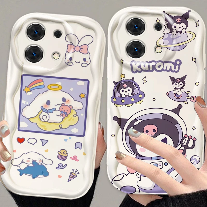 Sanrio Kuromi Cinnamoroll для Xiaomi Redmi Note 13 12 12S 11S 11 10 9 8 10A 9C 9T Pro Plus 5G Wave Oil чехол телефона