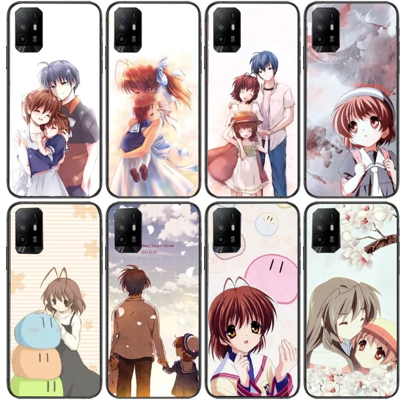 Clannad After чехол для телефона для Realme GT 2 9i 8i 7i Pro X50 X2 C35 C21 C20 C11 C3, мягкий черный чехол для телефона