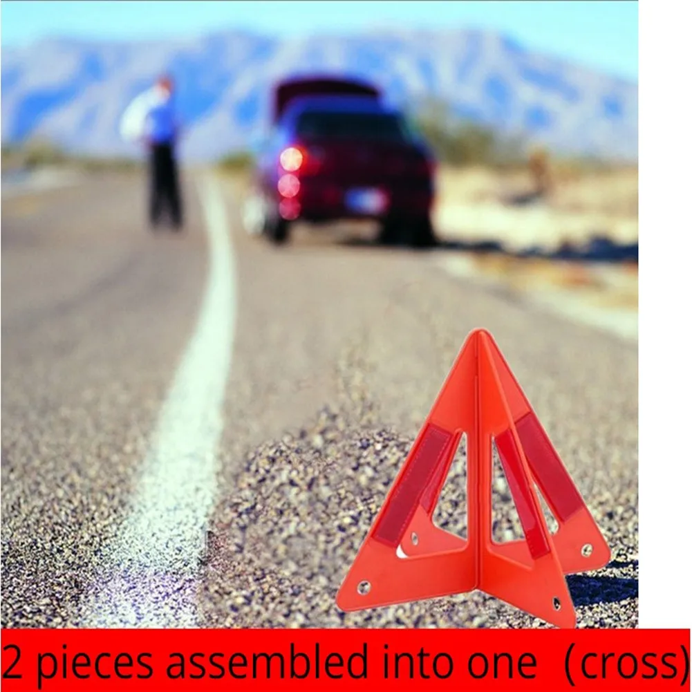 

Car Triangle Warning Sign Cars Tripod Emergency Hazard Sign Reflective Stop Sign Board Auto Breakdown Warning Triangle
