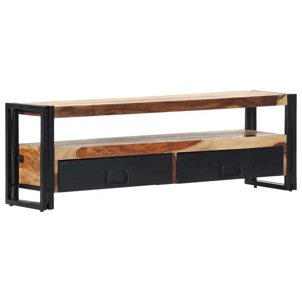 

TV Media Console Television Entertainment Stands Cabinet Table 47.2"x11.8"x15.7" Solid Sheesham Wood