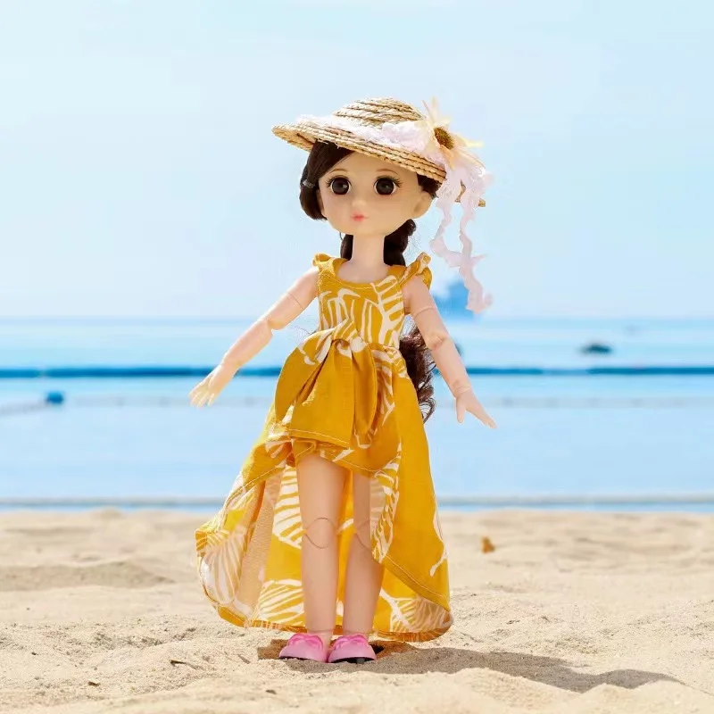 

1/6 BJD Doll 30CM Simulation Princess Doll Full Set With New Fashion Clothes Ball Joined Body DIY Toys For Gril Childeren Gift