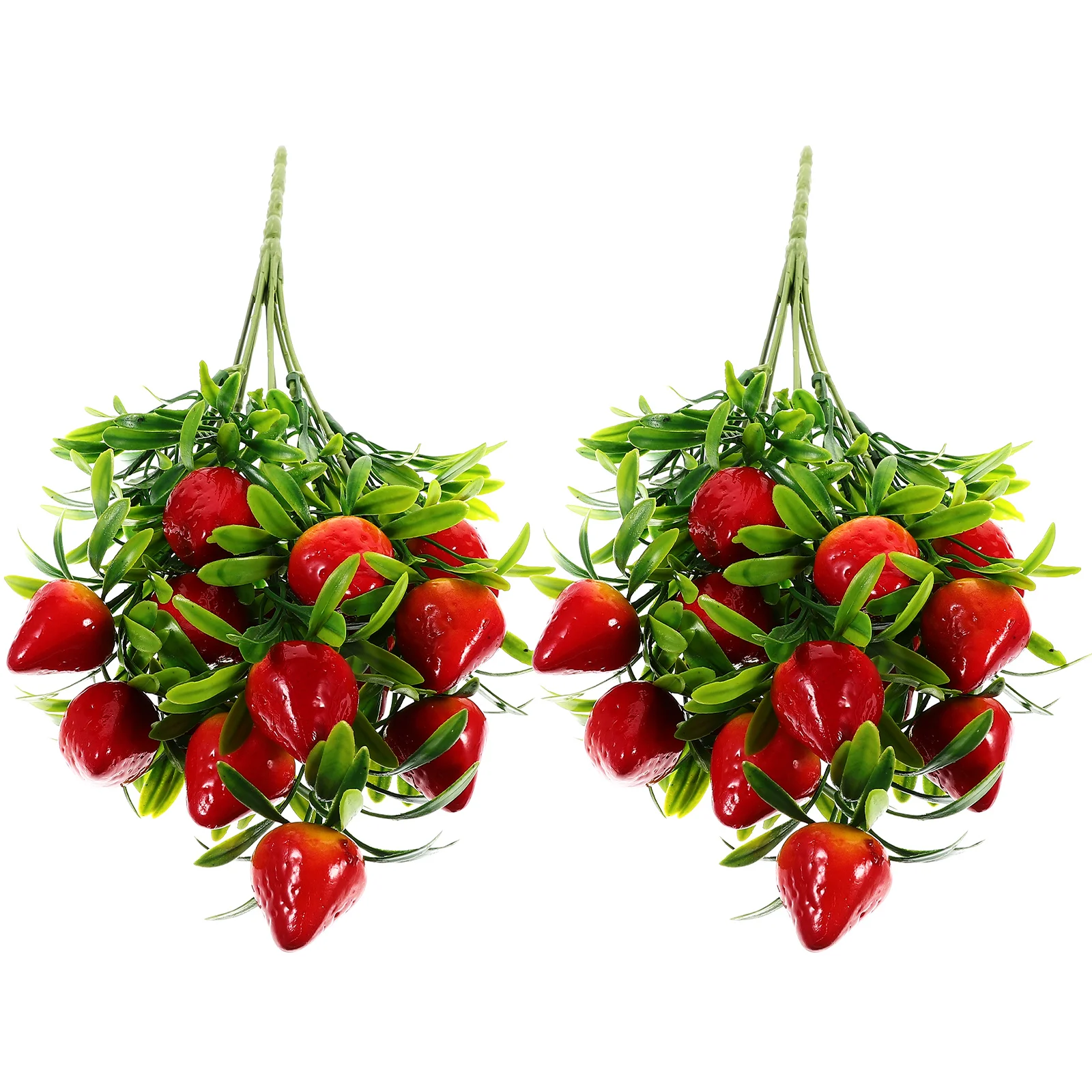 

Simulated Strawberry Festival Decor Branches Adorn Bouquet Decoration Party Decorations Ornament Fake Bunch Wedding Artificial