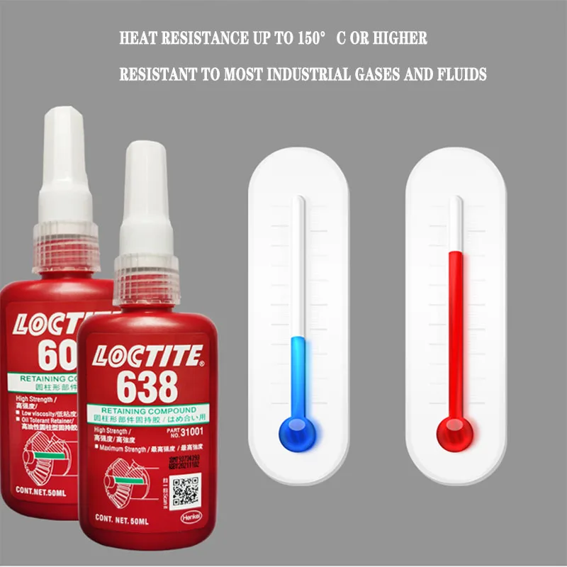 Цилиндрические детали Loctite 250 601 638 50 мл 680 удерживающий клей 641 648 620 высокопрочный