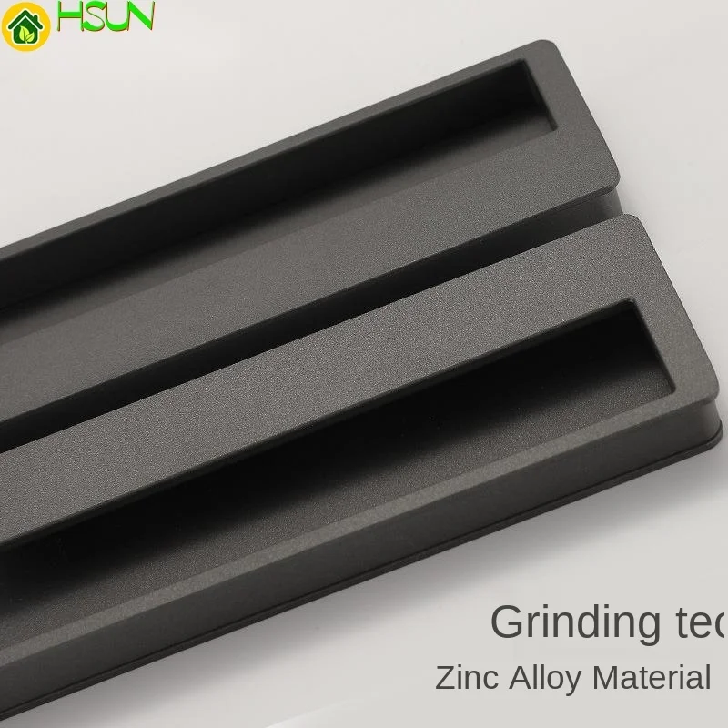 Современная простая Скрытая ручка для выдвижного ящика невидимая Матовая