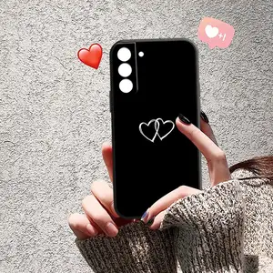 Simple Heart Pattern Phone Case For Samsung S21 Ultra S21 S10 LiteS10 5G S20 FE S8 S10E Plus Ultra S in Pakistan