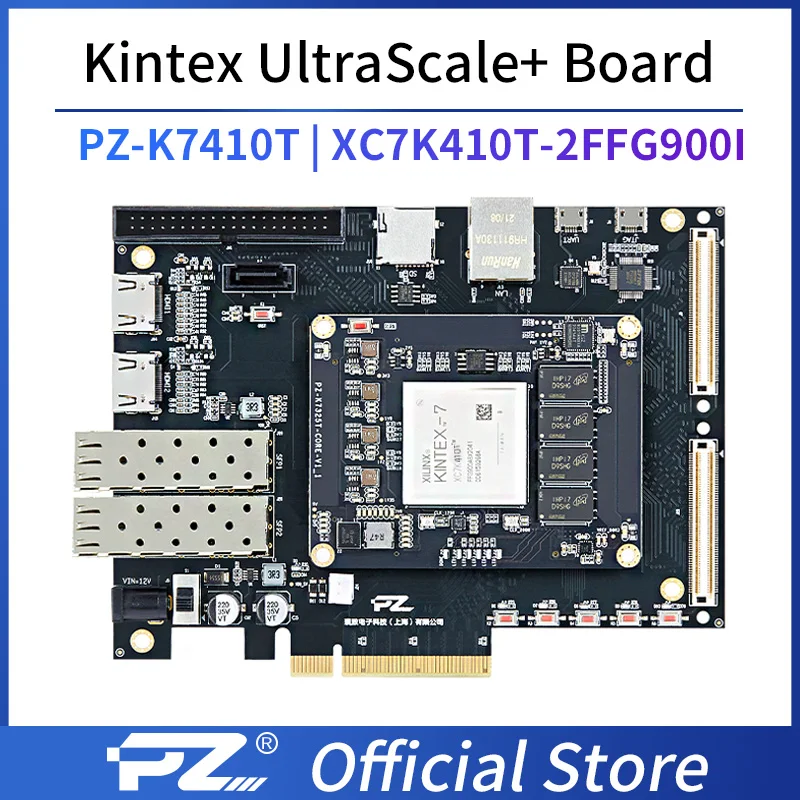 

PuZhi PZ-K7410T-KFB оценочный комплект Xilinx Kintex-7 410T FPGA макетная плата XC7K410 PCIE USB SFP K410T